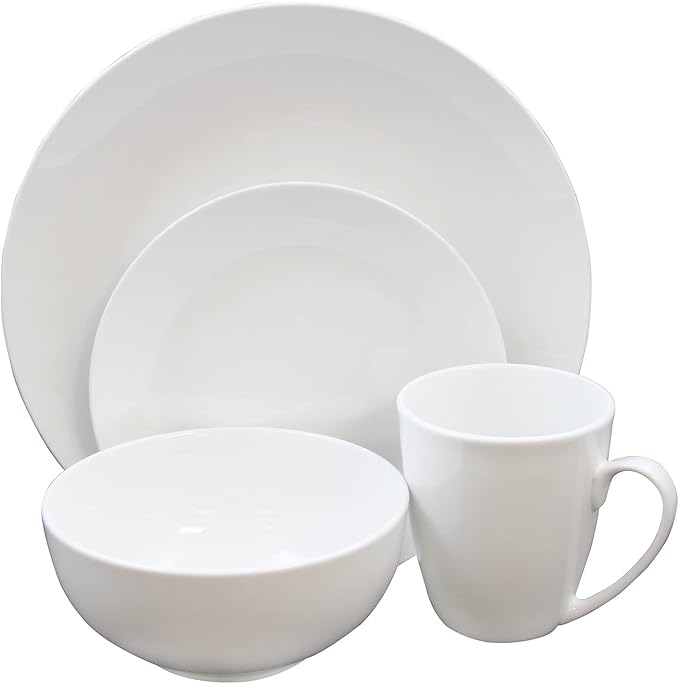 Gibson Home Ogalla 16 Piece Dinnerware Set in White