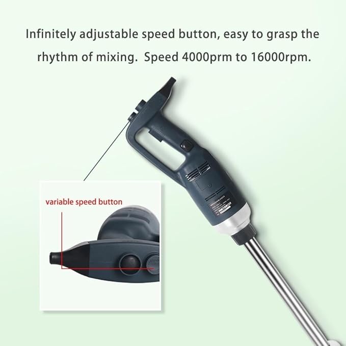 Commercial Hand BlenderVariable Speed Heavy Duty Electric Stick Blender 500W Commercial Immersion Blender Hand Blender with 500mm Stick