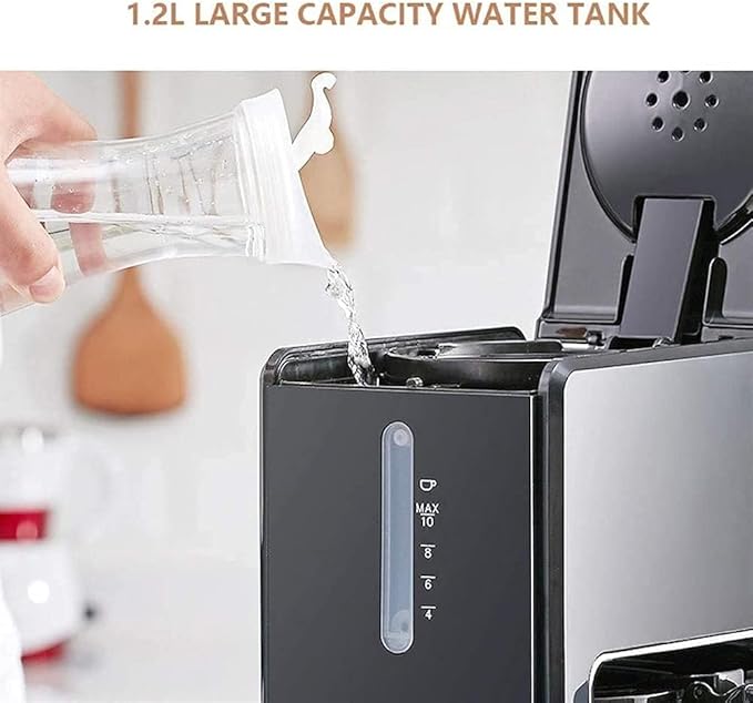 Coffee Machine Fully Automatic Coffee Machinehome Automatic American Drip SmartMachine To Make Coffee Brewer With Thermal Insulation Function 1.2L