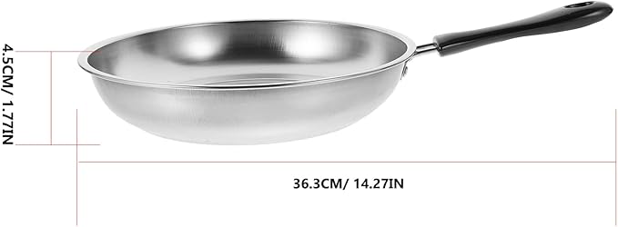 PRETYZOOM 1Set Stainless Steel Cookware Set Versatile Soup Pot Frying Pan and Milk Pot for Home Kitchen Cooking and Easy to Clean Cookware Set