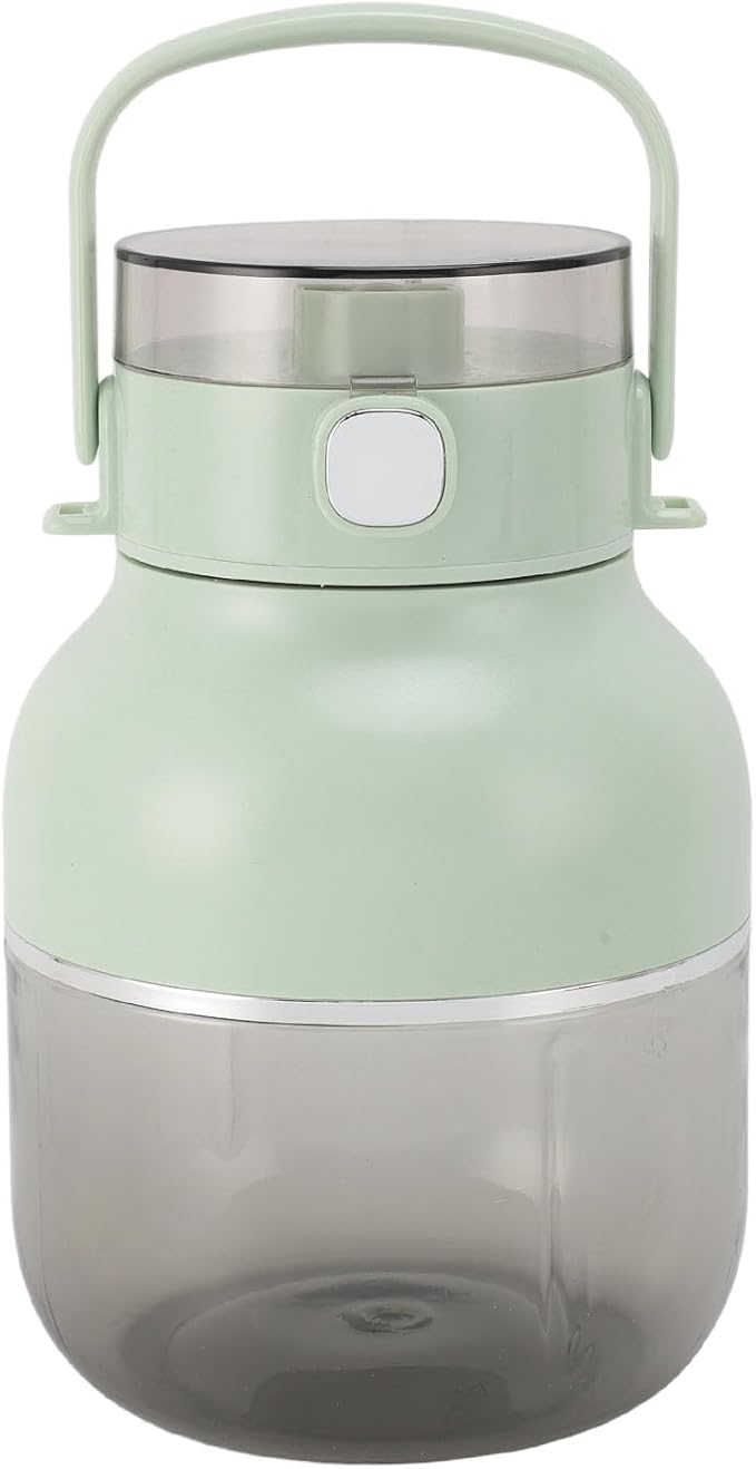 Portable Blender Cup 500ML USB Rechargeable Cordless Mini Electric Juicer Cup with Straw (Green)