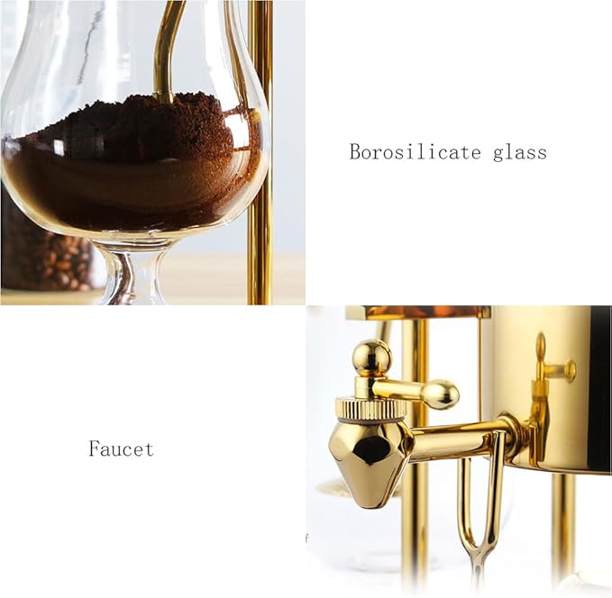 Luxury Family Balance Syphon Coffee Maker Siphon Cold Brew Coffee Maker Brewer with Elegant Design Retro-Style Coffee Pots