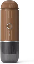 Portable Coffee Machine Mini 2 In 1 Capsule Coffee Machine Portable USB Compatible Capsule And Ground Coffee Adjustablefor Outdoor Travel Picnic(Brown)