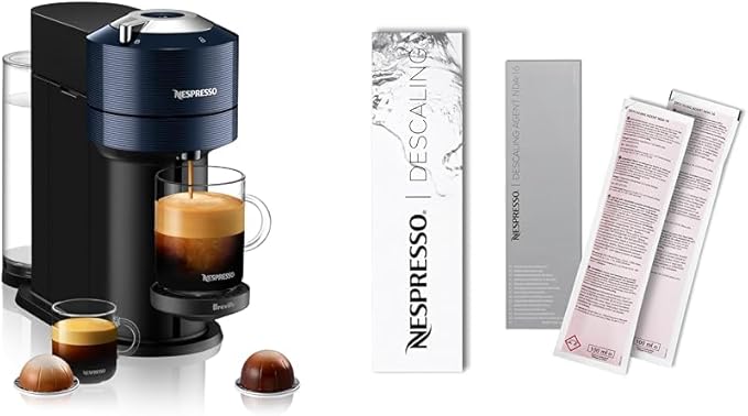 Nespresso Vertuo Next Coffee and Espresso Maker by Breville Navy Descaling Kit