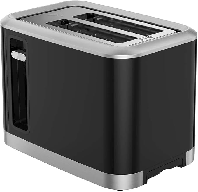 MAGNAVOX HOME 2 Slice Smart Toaster Touchscreen Wide Slot for Bread English Muffins Croissants and Bagels 5 Adjustable Toast Settings Cancel and Defrost 6 Bread Types &amp Shade Settings