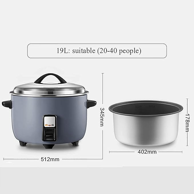 Household Electric Rice Cooker Commercial Non-Stick Large Rice Cooker Automatic Insulation For Hotels Restaurants Canteens Schools(19L)