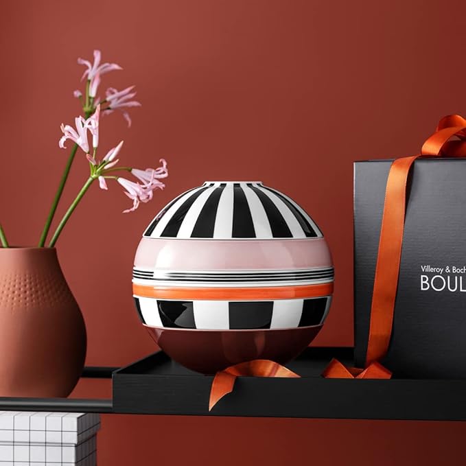 Villeroy &amp Boch Iconic Collection La Boule Memphis 7-Piece Dinnerware Set for 2 Premium Porcelain Made in Germany Dishwasher Safe 9.5 x 9 in Colorful