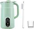 6 In 1 Automatic Nut Milk Maker - 27 Oz(800ml) For Almond/Oat/Soy Milk And Dairy Free Beverages With Delay Start/Self-Cleaning/Boil Water/Juice With Measuring Cup Cup Brush (Green)