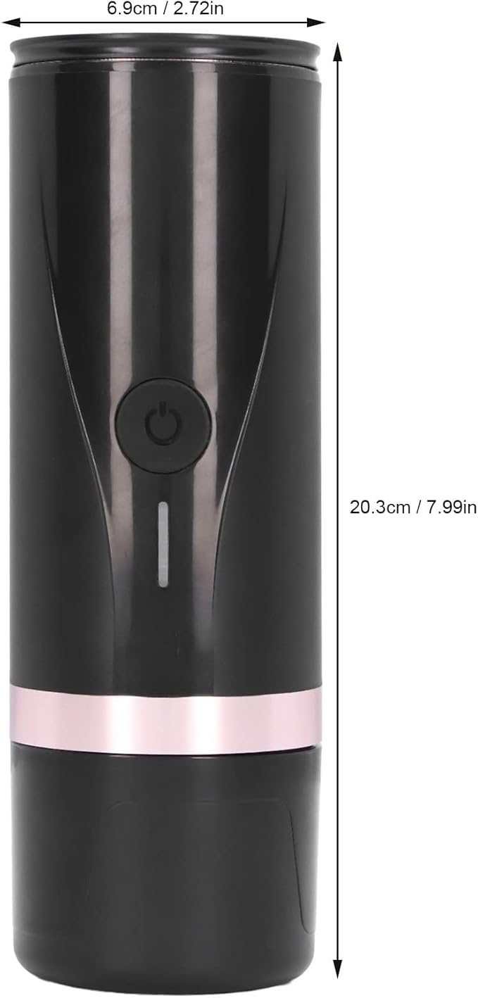 Portable Coffee Maker Electric Heating Machine USB Charging Large Capacity Batteryfor For Camping Hiking Travel 12V 24V Easy To Use For Coffee Lover