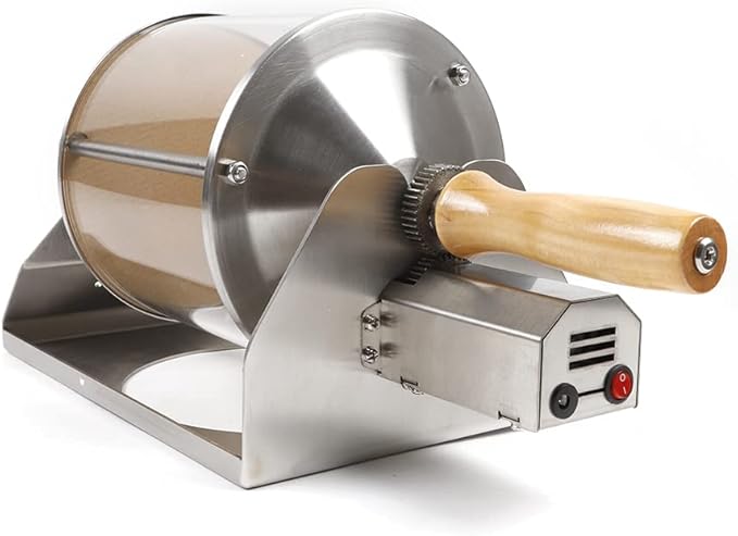 Coffee Bean Roaster 400g/0.88lbs Coffee Bean Baker Gas Burner Roasting Machine Peanuts Pine Nuts Roaster for Camping RV Outdoor Use