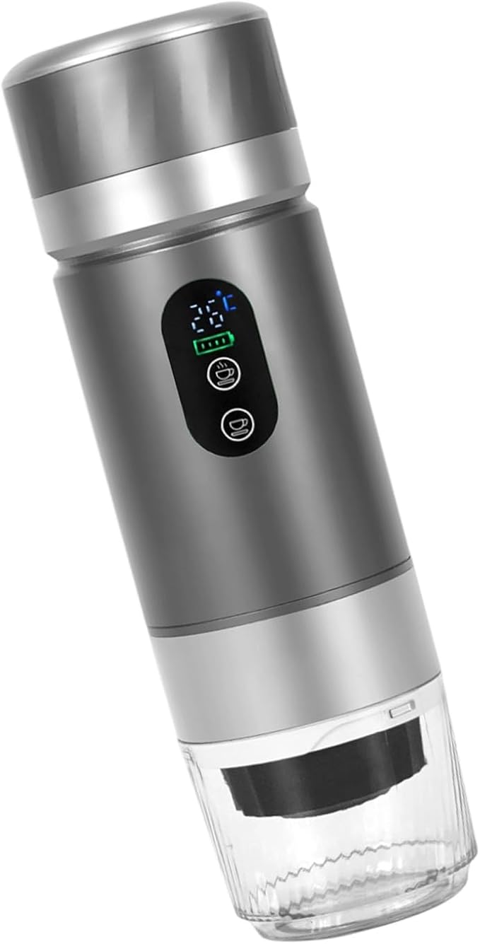 Mobile Coffee Maker 3x2500mAh Removable Batteries 20Bar Extraction Double Brewing Modes Security Security Medication Coffee Machine