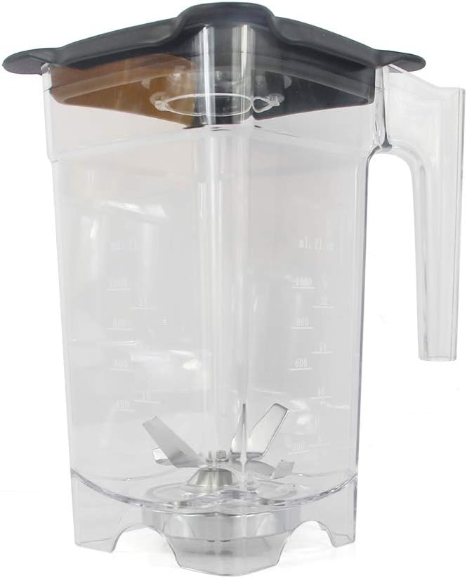 Commercial Automatic Blender64oz /0.48 Gal Food Processor Smoothie Machine With Shield Quiet Sound Enclosure with Custom Time Suitable For Makings Blueberry Smoothies For Homes&ampOffices