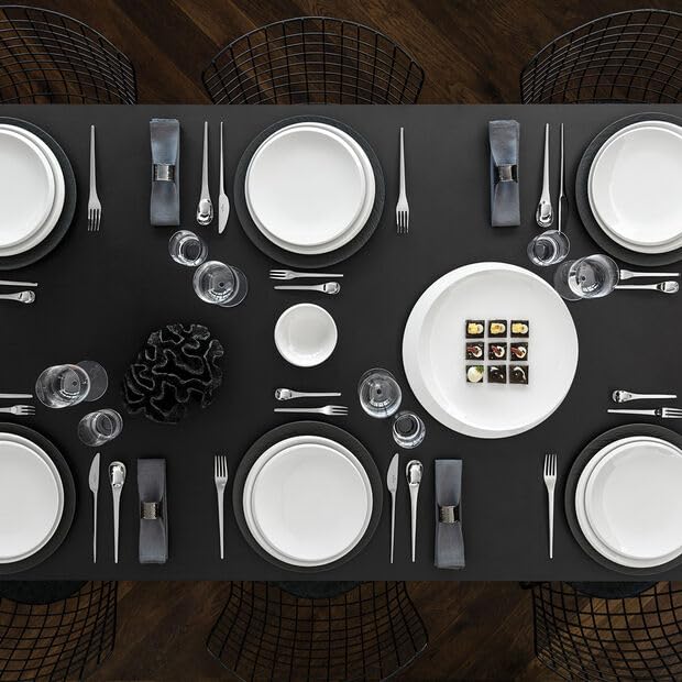 Villeroy &amp Boch NewMoon 12-Piece Dinnerware Set Service for 4 Plates &amp Bowls Premium Porcelain Made in Germany