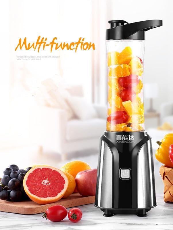 Automatic Portable Juicer Blender with Travel Bottle Personal Size Single Serve Smoothie Maker