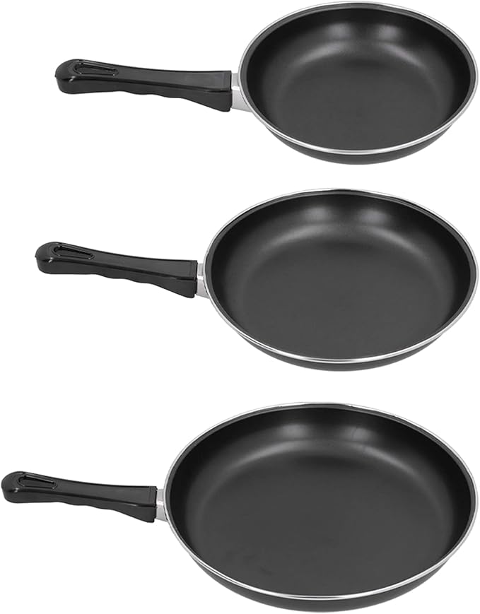 3Pcs Frying Pan Set Non Stick Pan Set Household Mini Pan Set for Induction Cooker Gas Stove Kitchen Utensils