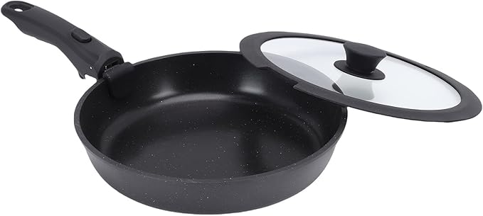 Aluminum Cookware Set with Detachable Handle Nonstick Kitchenware for Versatile Use Compatible with All Stovetops including Induction Cooktops