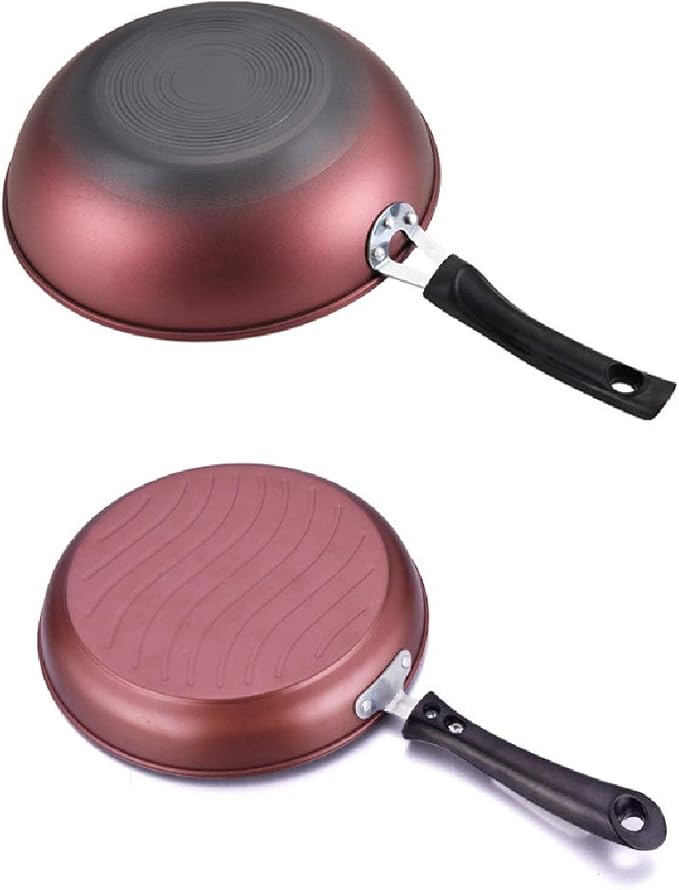 3pcs Cookware Set Household Non-Stick Pan Suit Pot Wok Frying Pan Milk Pot Gift Induction Cooker Universal Stove