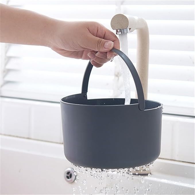 Microwave Rice Cooker Steamer Portable Multifunction Lunch Pot for Rice Pasta Vegetables Soup 18x18x13cm Dishwasher Safe White+Grey+Orange