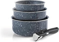 by Brandt 194-007 4-Piece Cookware Set Marble Grey Aluminium Diameter 16/18/20 cm