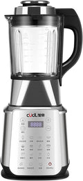 Stainless Steel Blender with Heating 800W Glass jar Blender with Keep Warm Auto Clean 14 Functions for Nut Milk Smoothies Sauce