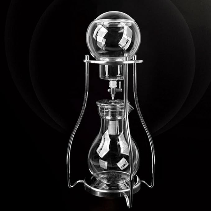 Beverage Equipment Modern Cold Brew Coffee Maker 600ML/20.3OZ Iced Drip Coffee Maker with Stainless Steel Filter Borosilicate Glass Coffee Maker Siphon Coffee Maker