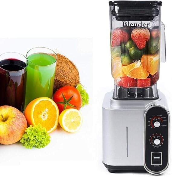 Heavy Duty Commercial Blender2200W Professional Countertop Blender with Timer10 Speeds50 oz Large Capacity for Crushing Ice Frozen Fruit Soup and Smoothiesfor HomeStore