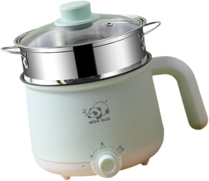 Mini Hot Pot Raman Cooker with Handle Multipurpose Mini Travel Cooker Portable Cooking Pot for Oatmeal Steak Eggs Dumpling steel steamer