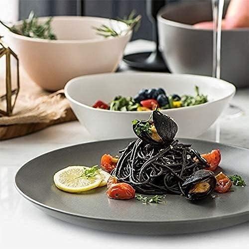 Dinnerware Sets - Luxury Gift Dishes Service Set 12 Pieces-Ceramics Dinnerware Set for 3 Modern Dinnerware Set Include Plates Bowl Set for Home Fruit Salad Snack