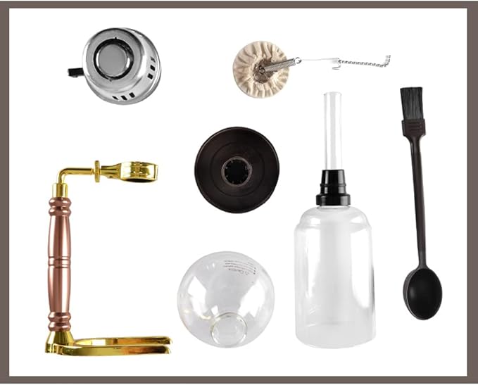 JITEM Cafetera Syphon Coffee Maker Japanese Style Vacuum Glass Siphon Pot Percolators 3-5 Cups Glass Tabletop Siphon Coffee Maker for Coffee or Tea