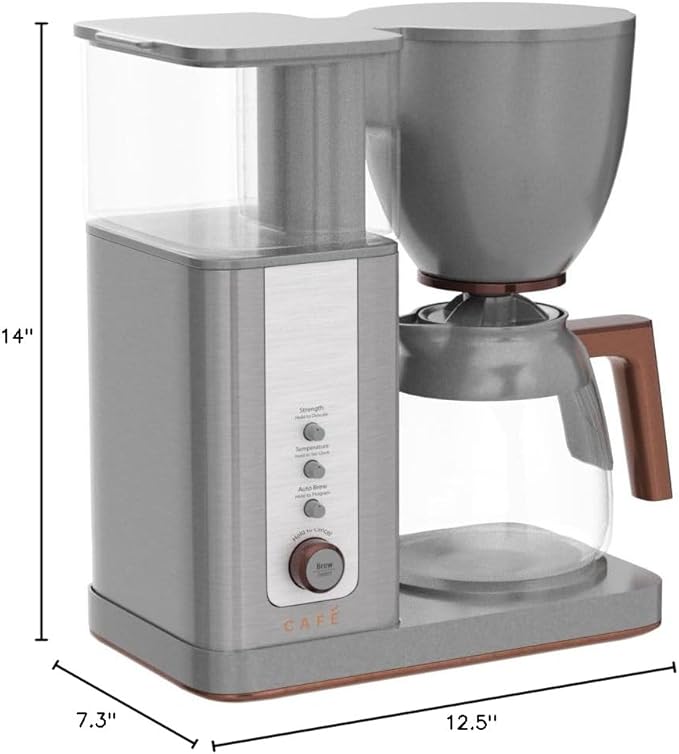 Café Specialty Drip Coffee Maker | 10-Cup Glass Carafe | WiFi Enabled Voice-to-Brew Technology | Smart Home Kitchen Essentials | SCA Certified Barista-Quality Brew | Stainless Steel