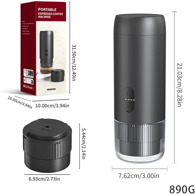 Portable Electric Espresso Machine 20 Bars Fast Heating Coffee Machine For Home/Travel/Office/Camping Car for MINI Coffee Maker Self-Heating With USB Rechargeable