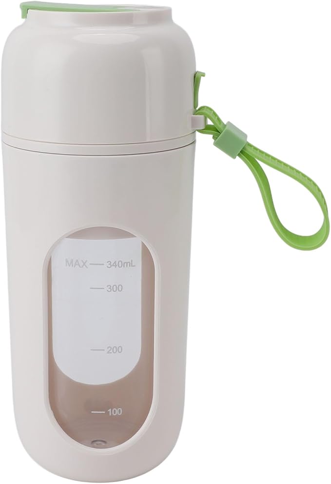 Focket Portable Blender 12 Steel Blades Rechargeable Electric Mini Blender with USB Cable for Home Sports Outdoors Travel (Green)