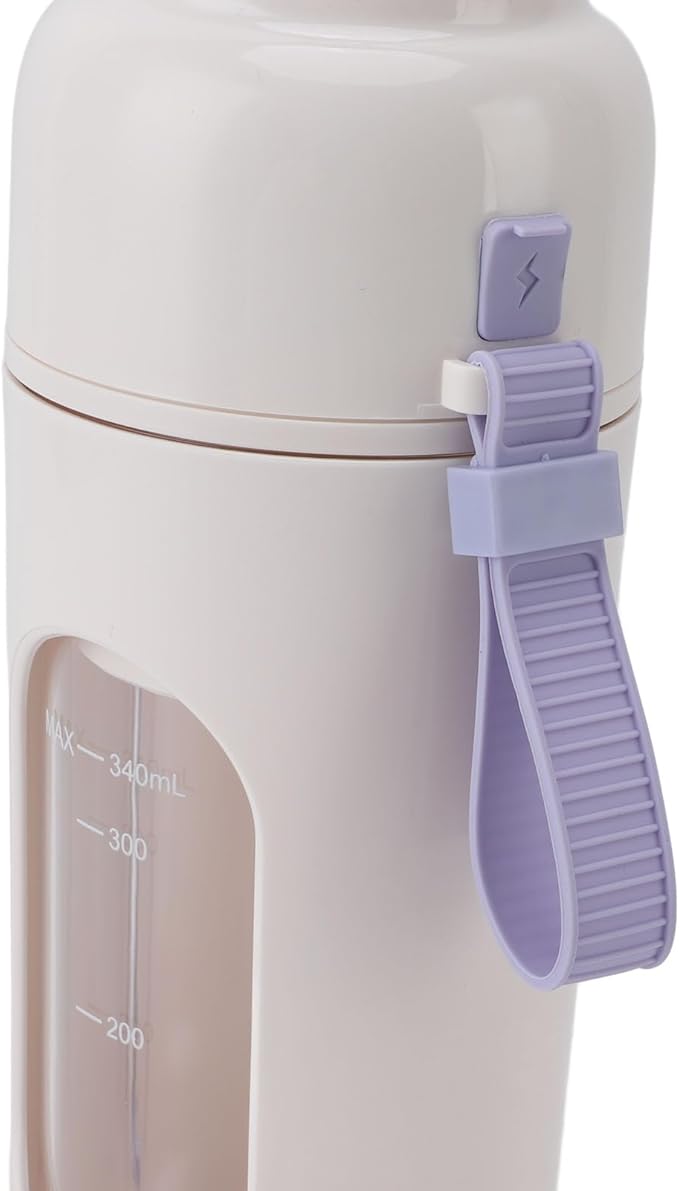 USB Rechargeable Portable Blender with 12 Steel Blades - Mini Personal Blender for Smoothie Shakes - Ideal for Home Sports Outdoors and Travel Use. (Purple)