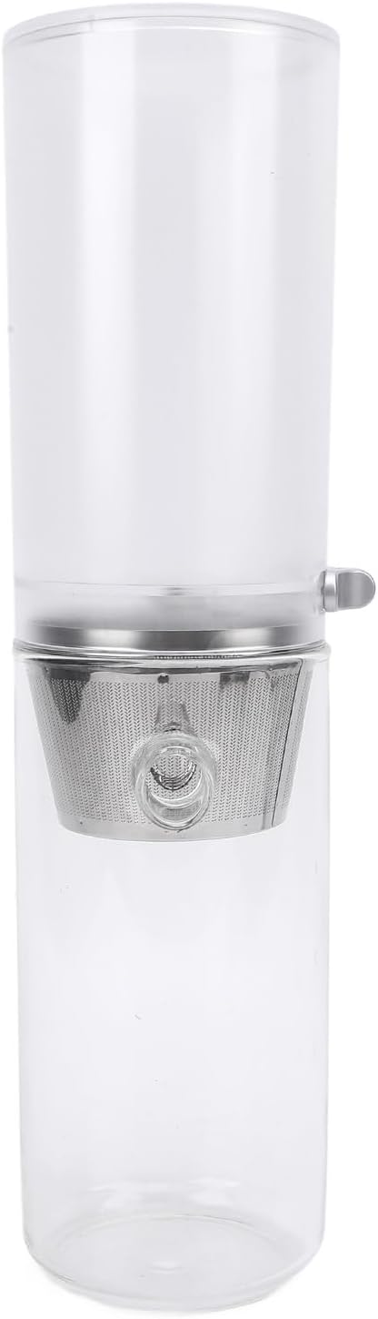 ZJchao Ice Drip Coffee Maker Adjustable Speed Portable Easy Cleanup 400ml High Borosilicate Glass Iced Coffee Brewer Maker for Home Office Travel