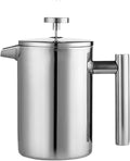 350ml/800ml/1000ml Coffee Maker Pot Press Stainless Steel Double Walled Pots(800ml)