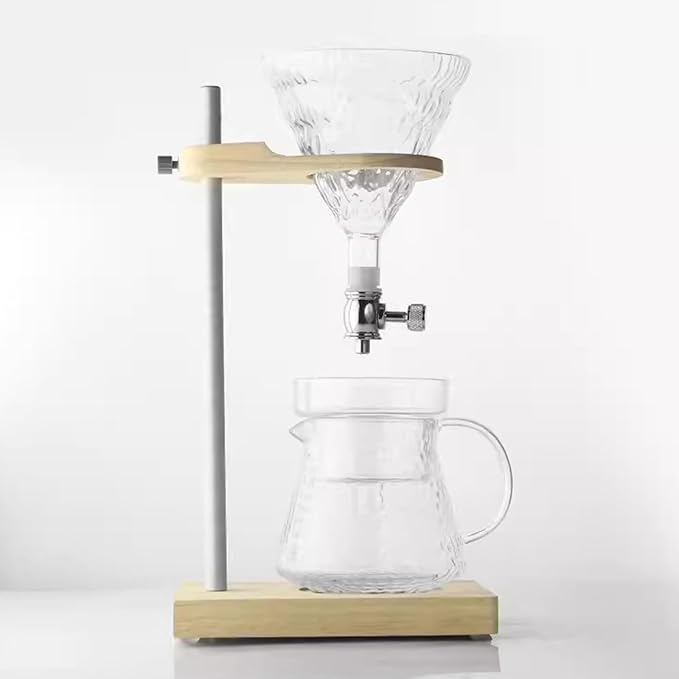 Iced Coffee Maker Cold Brew Drip Coffee Maker with Slow Drip Technology with Height Adjustment Bracket Coffee &amp Tea Brewer Glass Jug Gift for Coffee Lovers