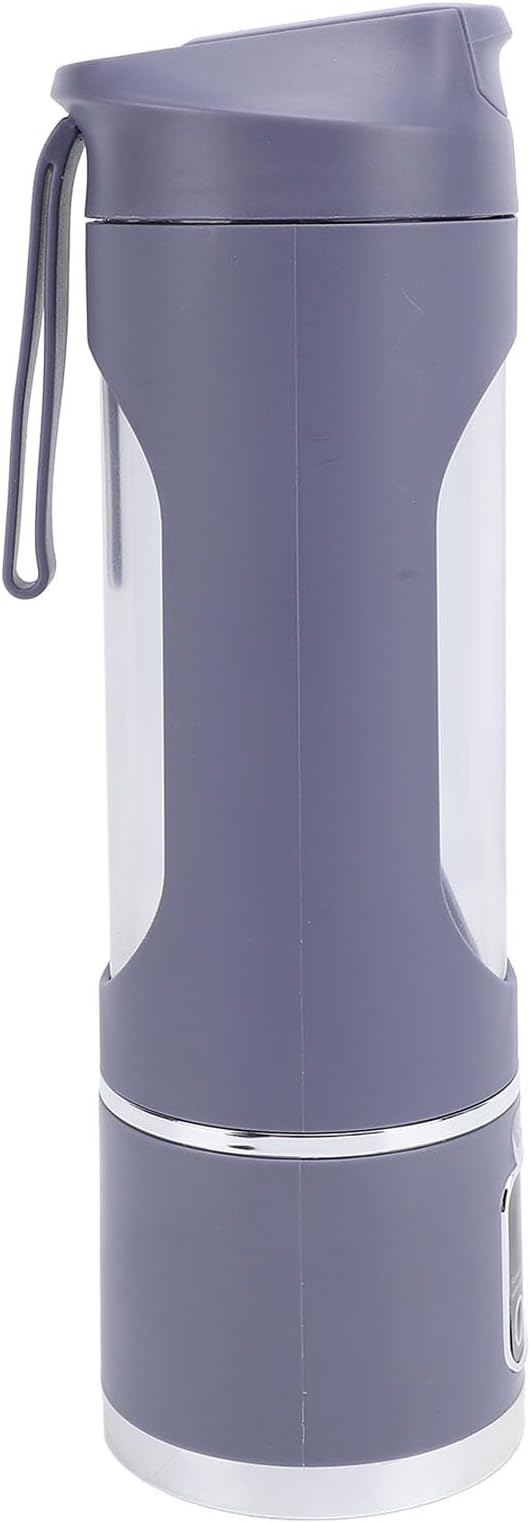 450ML Portable Juicer Cup - USB Rechargeable Travel Blender with 12 Blades &amp 3 Speeds - Smoothies &amp Fruit Juices for Home Office and Outdoors (Violet)