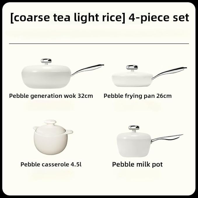Full Set of Home Kitchen Non-stick Frying Pan Frying Cookware Set