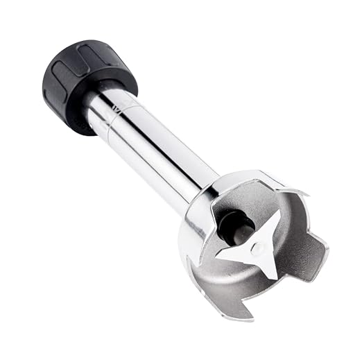 Restaurantware Hi Tek 7.7 x 4.3 x 16.3 inch Immersion Blender 1 Variable Speed Stick Blender - 1 Horsepower 750W Stainless Steel Immersion Hand Blender 110V
