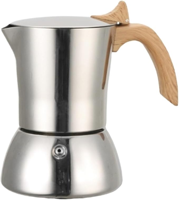 200ml Stovetop Espresso Maker Stainless Steel Coffee Machine 4Cup 6.8 Oz