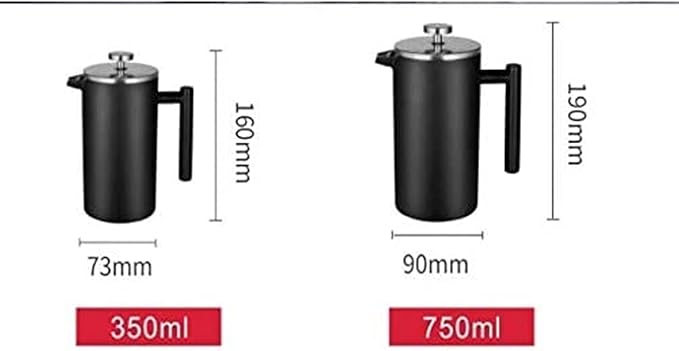 Stainless Steel Coffee Press Maker French Press Coffee Maker Designed with Double Wall and Extra Filters for A Richer and Fuller Coffee Flavor (25oz) Perfect Valentine's Day Gift Idea