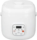 HEEPDD Car Rice Cooker ABS PP Aluminum Alloy 2L 12V Portable Double Safety Design Rice Cooker with Steam Plate Insulation Anti Stick Rice Cooker for Travel