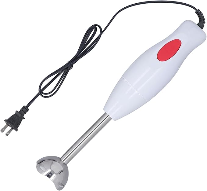 Handheld Blender Powerful Stick Mixer with Easy to Remove Cutter Head for Soup Smoothie Puree Baby Food Meat Grinding Seasoning Stirring ABS and Stainless Steel