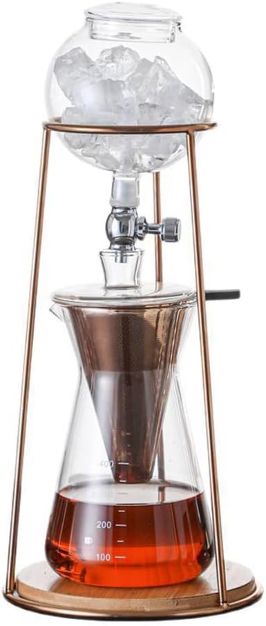 Cold Brew Coffee Maker Slow Drip Ice Coffee Brewer 400ML Borosilicate Glass Pour Over Dripper Coffee for Home Coffee Bar Accessories