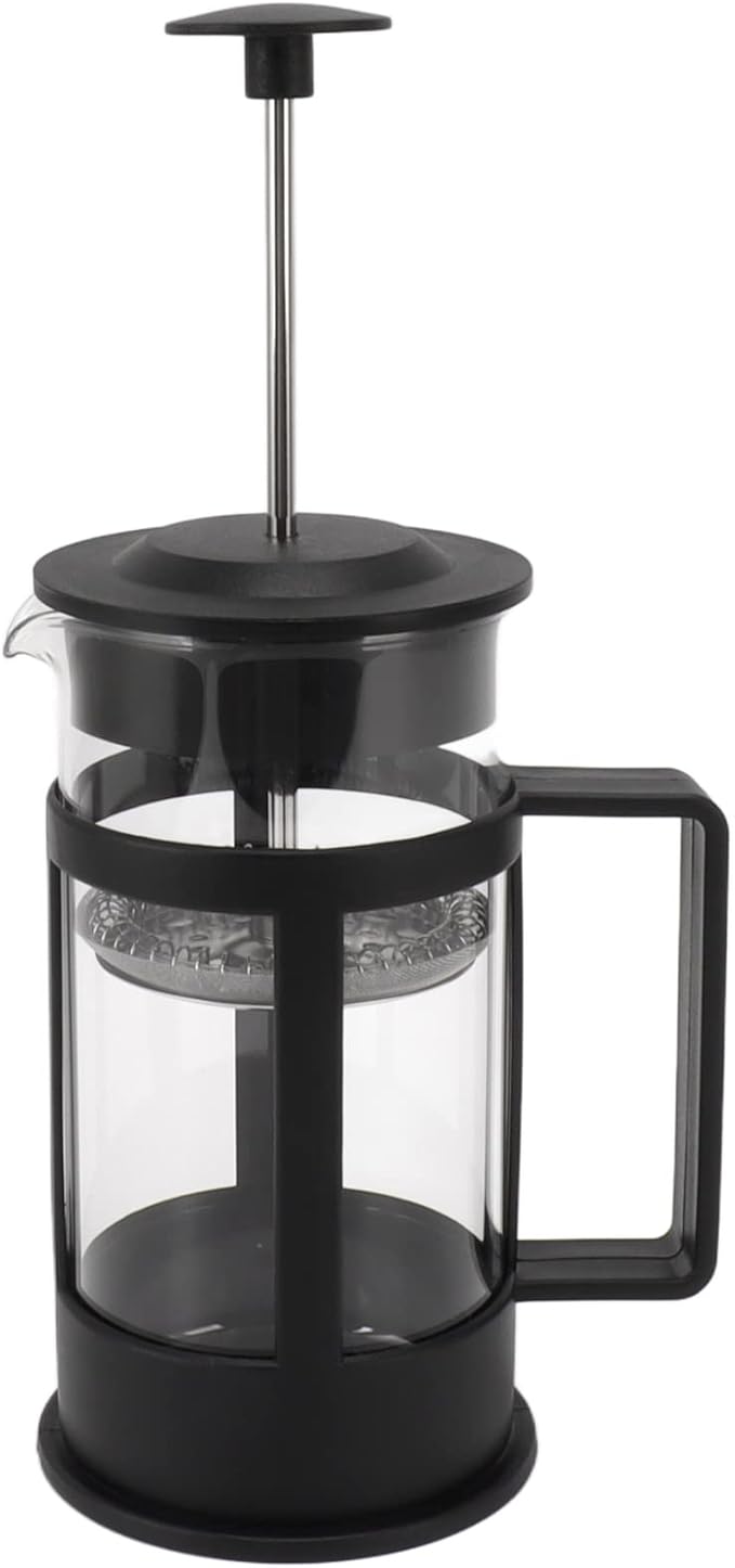 JTLB 350ml French Press Coffee Maker Glass Stainless Steel Coffee Press Glass French Press Teapot