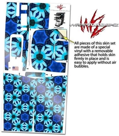 Decal Style Vinyl Skin compatible with Keurig K10 / K15 Mini Plus Coffee Makers Daisies Blue (COFFEE MAKER NOT INCLUDED)