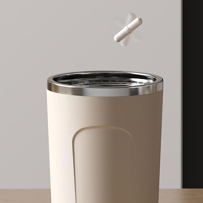 Self Stirring Mug - 400ml Waterproof with Straw LidAutomatic Magnetic Stirring Cup | for Milk Protein Powder Oatmeal Flour Drinks Travel Home Office Camping Picnic Outdoor