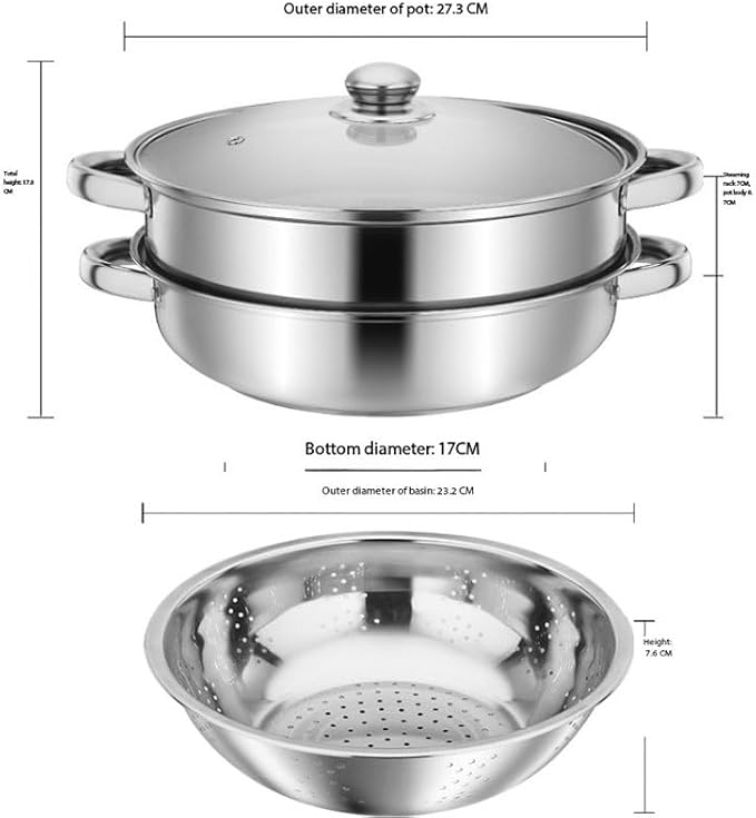 Soup Steamer Set Gift Cookware Rice Washing Sieve Multi Purpose