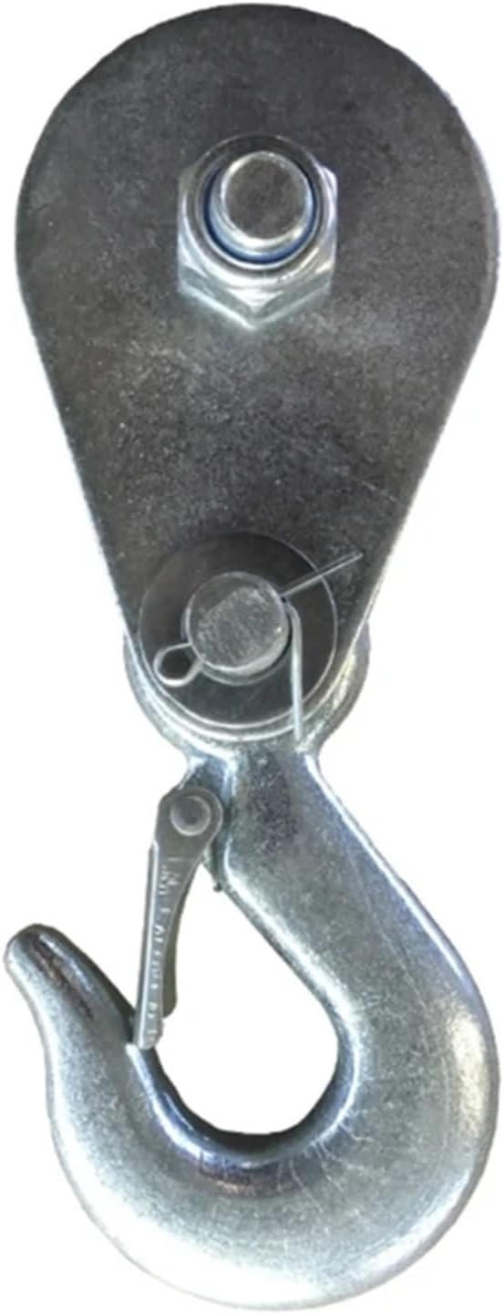 High Strength Steel Wheel Lifting Rope Pulley Block Electric Winch Hook(1000 Kg)