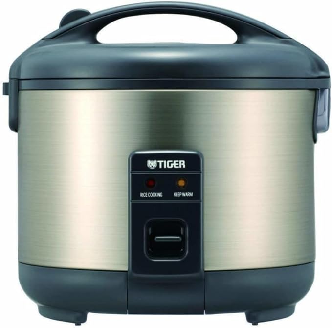 Tiger JNP-S18U-HU 10-Cup (Uncooked) Rice Cooker and Warmer Stainless Steel Gray